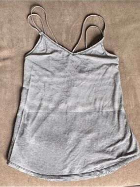 lululemon athletica Striped Double-Strap Camisole - White & Black